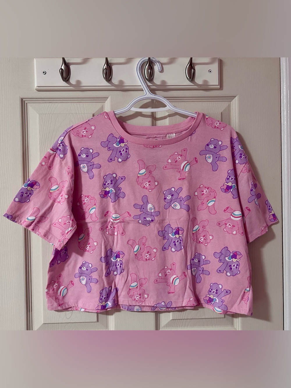 Care Bears Print Crop Cotton Top